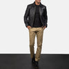 Ferno Black Leather Jacket